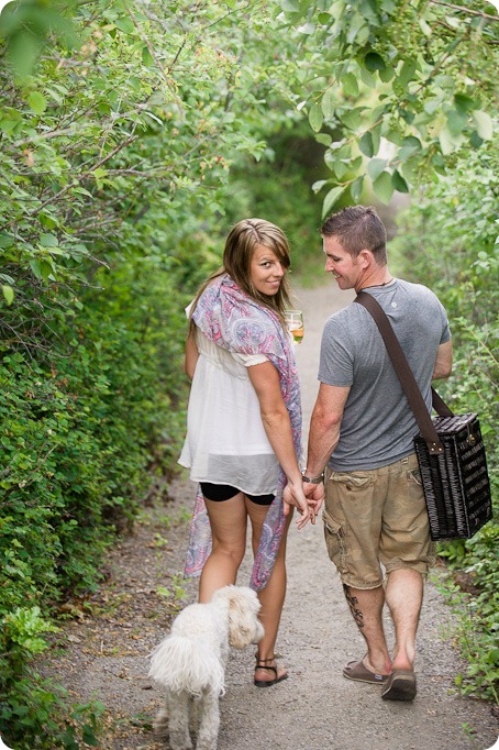 Okanagan-Lake-engagement-session_fun-couple-field-dog-wine22_by-Kevin-Trowbridge