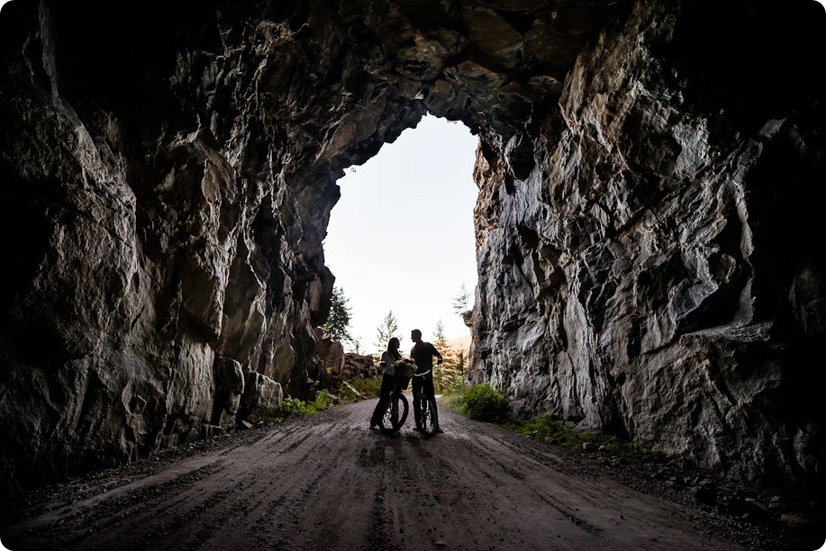 Myra-Canyon-engagement-Kelowna-train-tressles-cruiser-bikes61_by-Kevin-Trowbridge