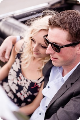 convertible-Cadillac_engagement-portraits_travel-cherry-orchard_Okanagan_09_by-Kevin-Trowbridge