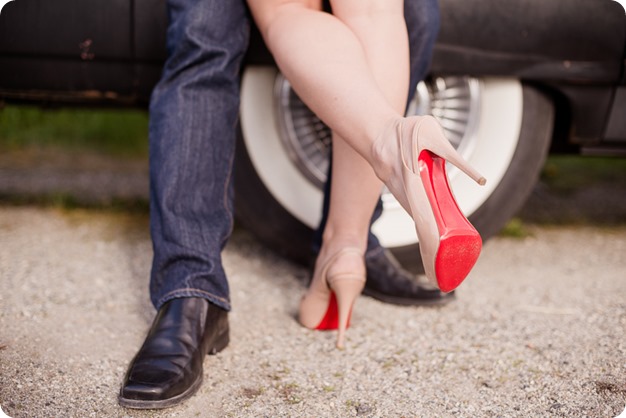 convertible-Cadillac_engagement-portraits_travel-cherry-orchard_Okanagan_21_by-Kevin-Trowbridge