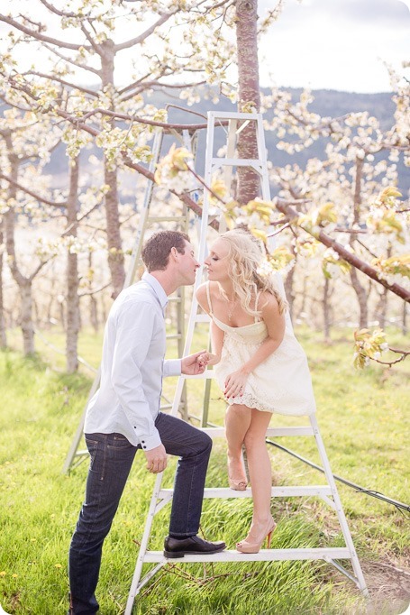 convertible-Cadillac_engagement-portraits_travel-cherry-orchard_Okanagan_40_by-Kevin-Trowbridge