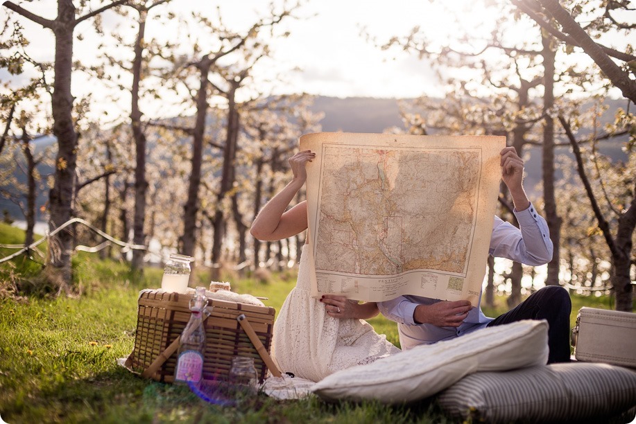 convertible-Cadillac_engagement-portraits_travel-cherry-orchard_Okanagan_78_by-Kevin-Trowbridge