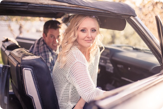 convertible-Cadillac_engagement-portraits_travel-cherry-orchard_Okanagan_94_by-Kevin-Trowbridge