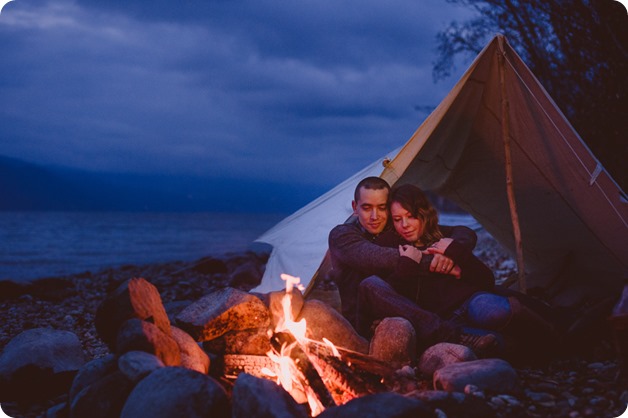 Okanagan-engagement-session_camping-lake-portraits_dog-tent-coffee-campfire_101_by-Kevin-Trowbridge