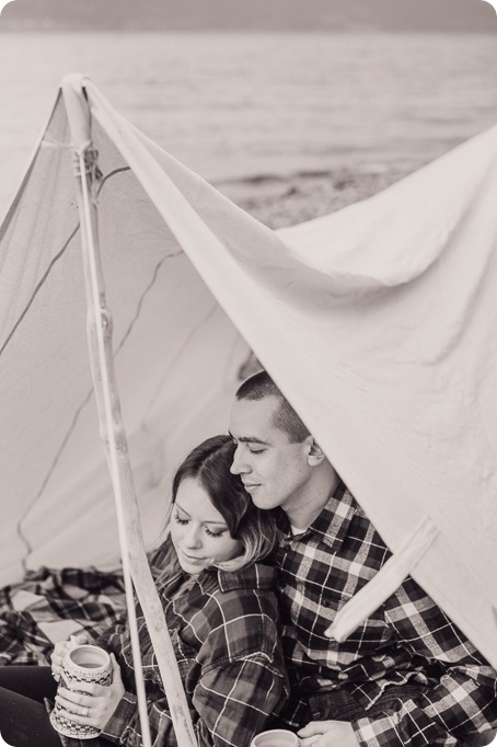 Okanagan-engagement-session_camping-lake-portraits_dog-tent-coffee-campfire_16_by-Kevin-Trowbridge