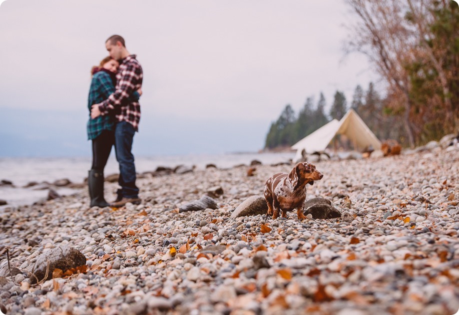 Okanagan-engagement-session_camping-lake-portraits_dog-tent-coffee-campfire_42_by-Kevin-Trowbridge