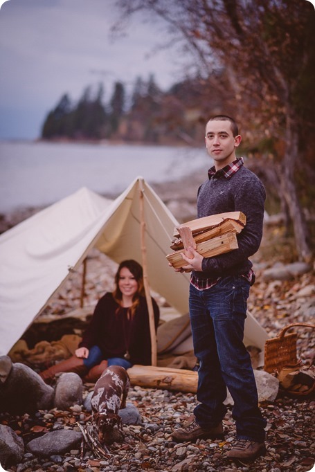 Okanagan-engagement-session_camping-lake-portraits_dog-tent-coffee-campfire_70_by-Kevin-Trowbridge