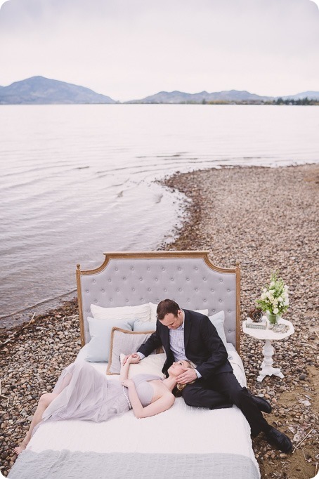 Kelowna-engagement-session_bed-on-the-beach_pillow-fight_lake-portraits_vintage-origami_12_by-Kevin-Trowbridge