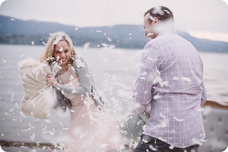 Kelowna-engagement-session_bed-on-the-beach_pillow-fight_lake-portraits_vintage-origami_58_by-Kevin-Trowbridge