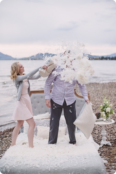 Kelowna-engagement-session_bed-on-the-beach_pillow-fight_lake-portraits_vintage-origami_59_by-Kevin-Trowbridge