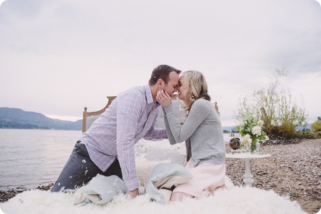 Kelowna-engagement-session_bed-on-the-beach_pillow-fight_lake-portraits_vintage-origami_62_by-Kevin-Trowbridge