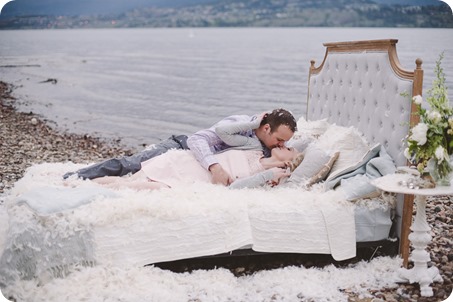 Kelowna-engagement-session_bed-on-the-beach_pillow-fight_lake-portraits_vintage-origami_65_by-Kevin-Trowbridge
