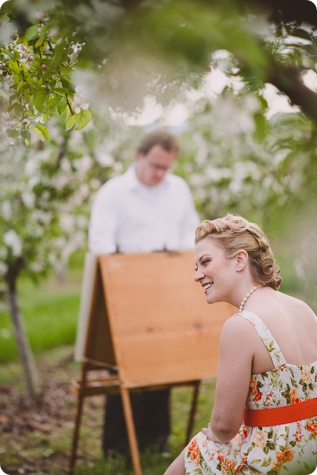 Kelowna-engagement-session_orchard-blossom_croquet-portraits_vintage-floral-dress_19_by-Kevin-Trowbridge