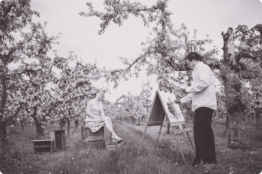 Kelowna-engagement-session_orchard-blossom_croquet-portraits_vintage-floral-dress_23_by-Kevin-Trowbridge