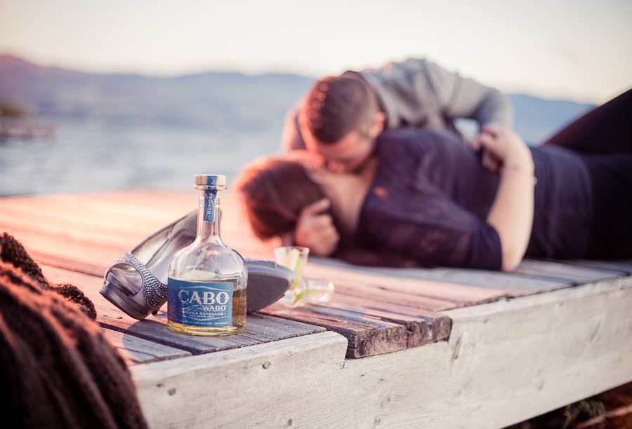 Tequila Sunset Engagement Session in Kelowna BC