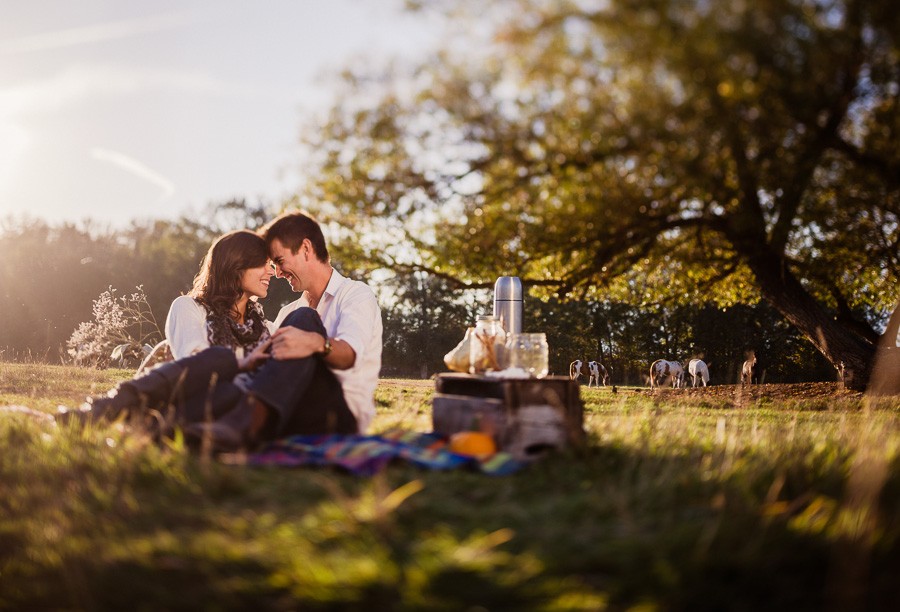 Golden Autumn Engagement Session at McMillan Farms in Kelowna, BC