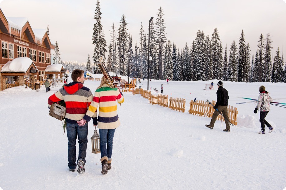 Winter Engagement Session at Big White Ski Resort, Kelowna, BC