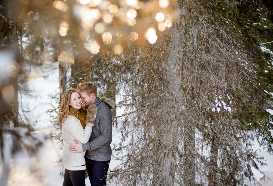 Campfire Engagement Photoshoot on Crystal Mountain in Westbank, BC