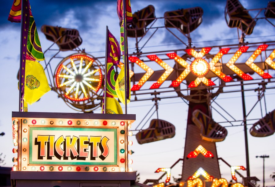 Fun Carnival Engagement Session in Kelowna, BC