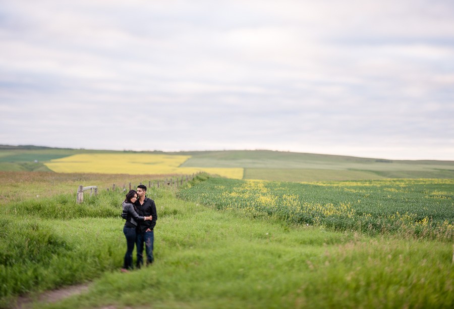 Glamorous City and Country Engagement Session in Calgary, AB