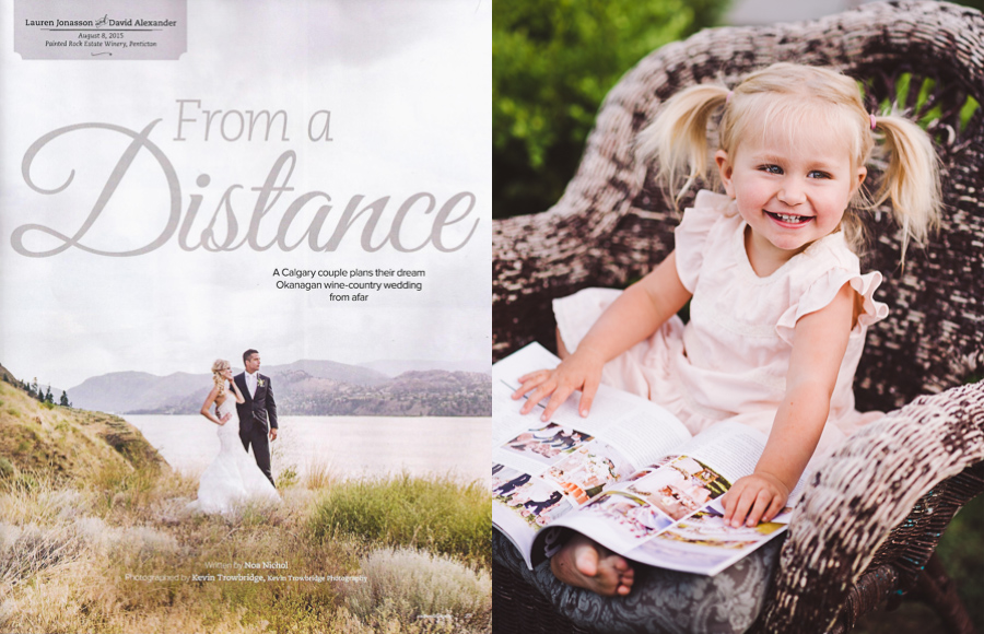 Painted Rock wedding published in Real Weddings Magazine